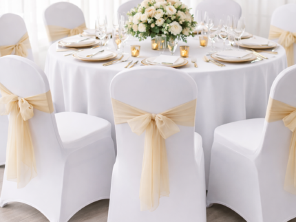 Location housse de chaise blanche | Mariage & Événement La Réunion – Image 4